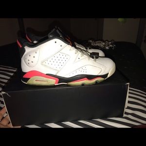 White Infared GS Jordan’s Retro 6’s